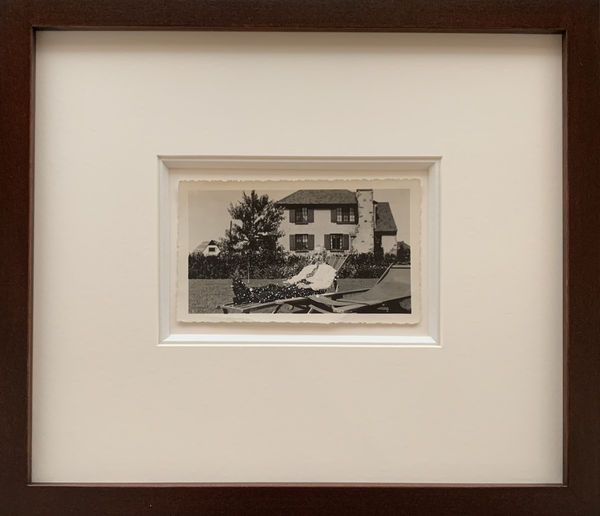 John Latour, Older Man with Buttoned-Up White Shirt and Tie Sitting on a Lawn Chair, 2021