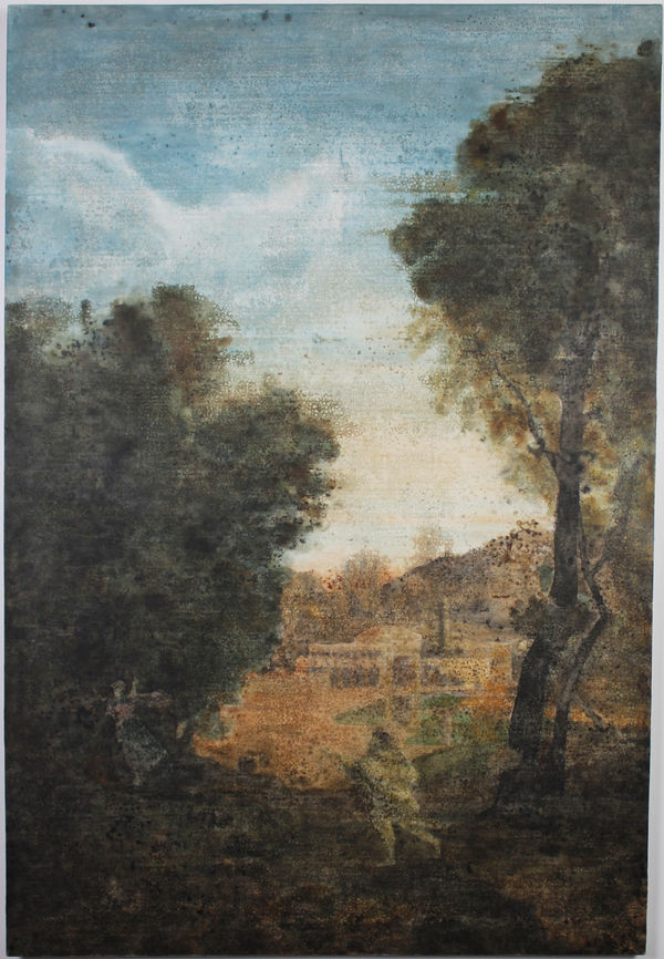 Ripley Whiteside, D'après / After Johannes Glauber's Arcadian Landscape with Jupiter and Io, 2025