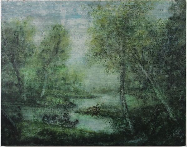 Ripley Whiteside, D'après / After Thomas Gainsborough's River Landscape, 2025