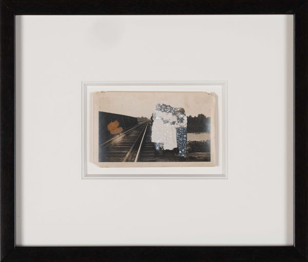 John Latour, Five friends standing on the edge of a bridge, 2011