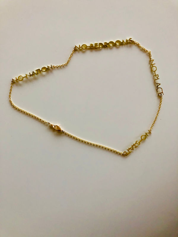 No State (necklace) prototype, 2019 Laiton / brass August Klintberg Ongoing