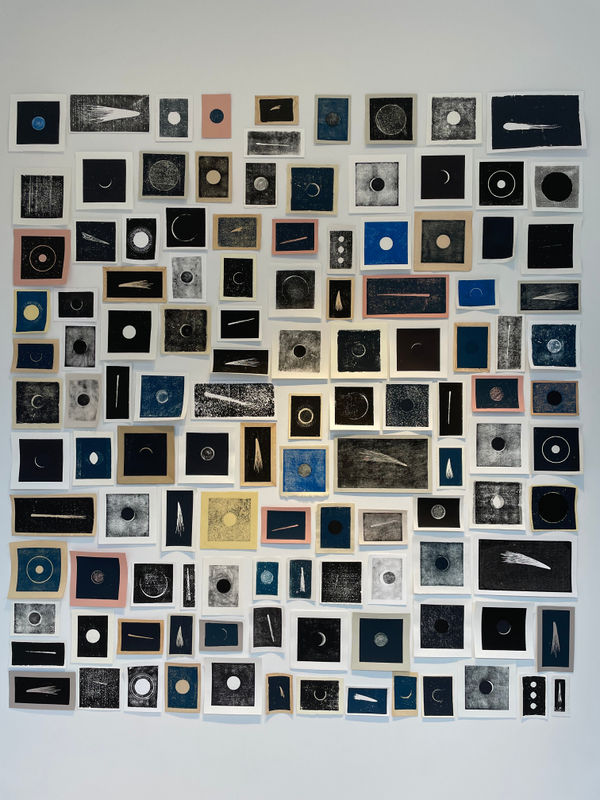 Ripley Whiteside, Celestial Signs / Three Moons and a Comet, 2022