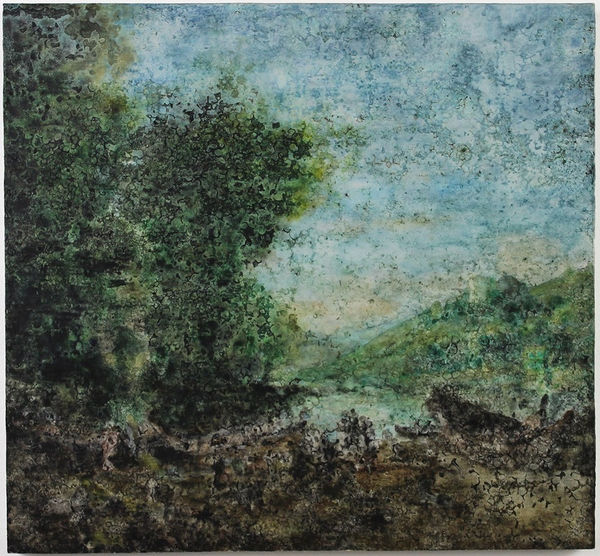 Ripley Whiteside, D’après « Paysage avec marchands» de Claude Lorrain / After Claude Lorrain's Landscape With Merchants, 2025