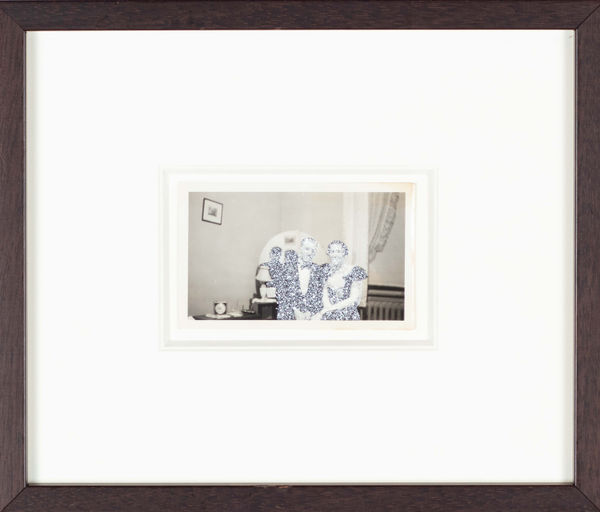 John Latour, Smiling man and woman in formal dress sitting in front of a mirror, 2008