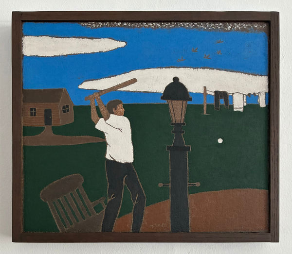 John Joseph Mitchell, A Boy Playing Wiffle Ball, 2024
