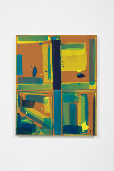 Matt Connors, Open Bottom (Brown, Yellow, Blue), 2015