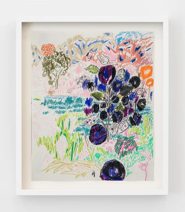 Lisa Sanditz, Black Hollyhocks and Too, 2024