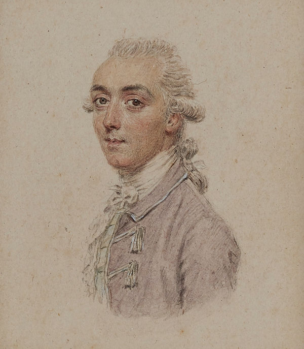 John Smart, James Hare (1749-1804), wearing lilac-coloured coat with silver trim and frogging, c. 1774