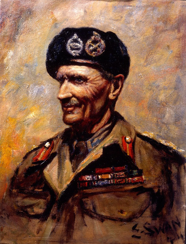 Edwin Swan, Portrait of Field Marshal Bernard Law Montgomery (1887-1976), 1940