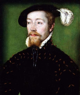 Corneille de Lyon, Portrait of James V of Scotland (1512-42), c. 1536-37