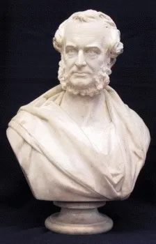 Matthew Noble, Portrait Bust of Lord Derby PM (1799-1869), 1870