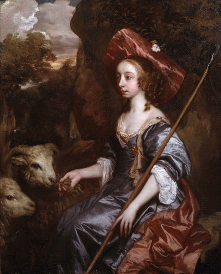 Peter Lely, Anne Crane Lady Belasyse of Worlaby (d.1662) as a Shepherdess, 1650s