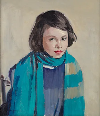 Philip Naviasky, The Blue Scarf, 1930s