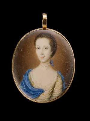 James Scouler, One of a pair of Portrait Miniatures of two sisters, late 18th century