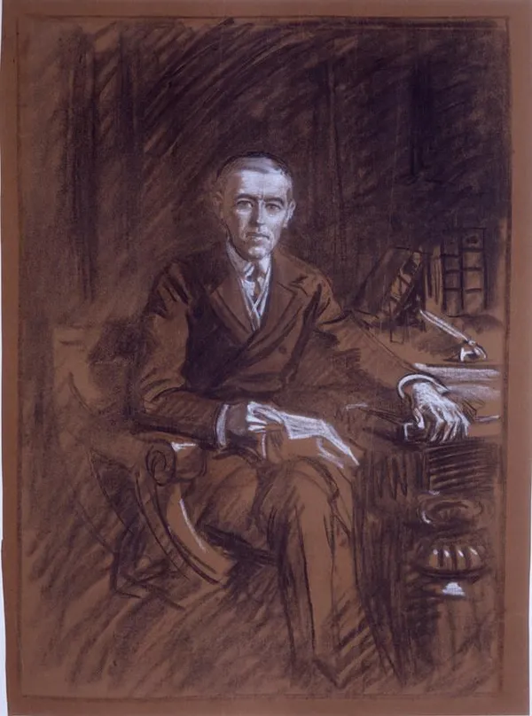 Frank O. Salisbury RA, Portrait of President Thomas Woodrow Wilson (1856-1924), 1919