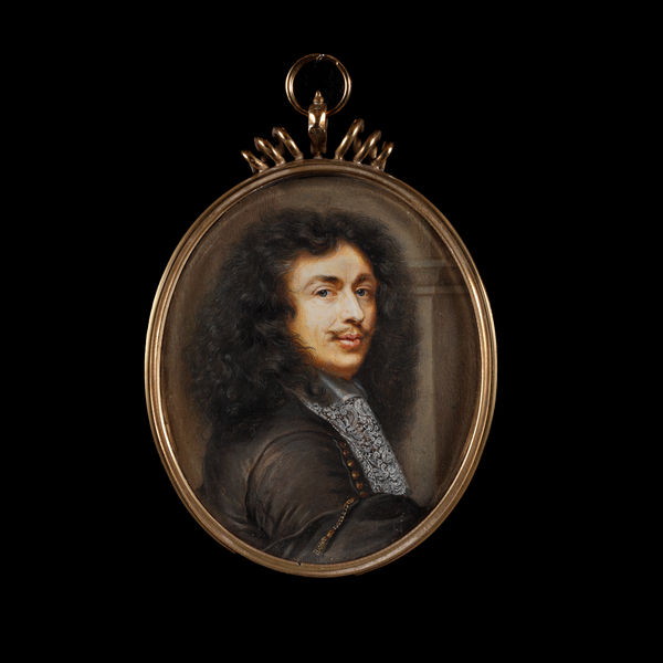 French School, The artist Claude Lefebvre (1632-75), wearing black robes and white lace jabot, c. 1664