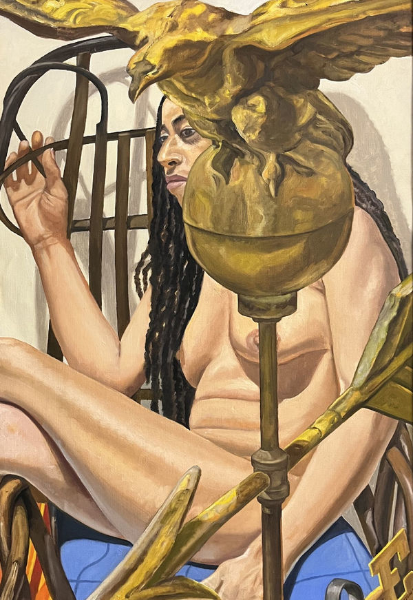 Philip Pearlstein, Model with American Eagle Weathervane #5, 2009