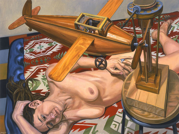 Philip Pearlstein, Model with Wooden Airplane, 2005