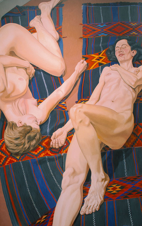 Philip Pearlstein, Models with Bedouin Rug, 1987