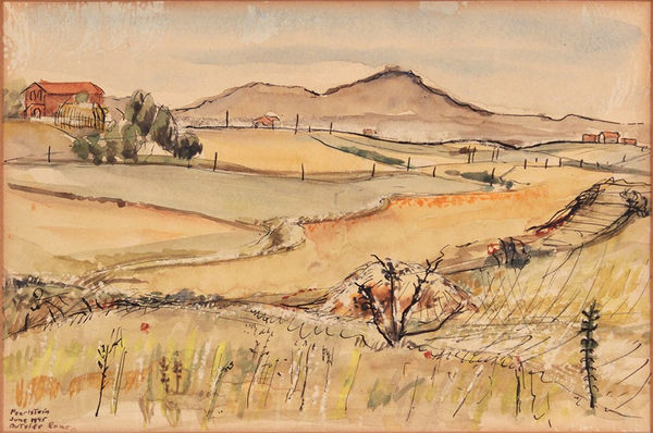 Philip Pearlstein, Outside Rome, Italy, 1945-46