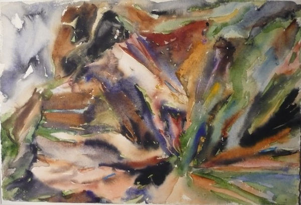 Philip Pearlstein, Montauk Rock #12, 1955