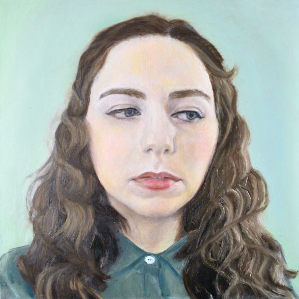 Lauren Ross Self Portrait in Thought, 2021 Oil on wood panel 30 x 30 cm 11 3/4 x 11 3/4 in