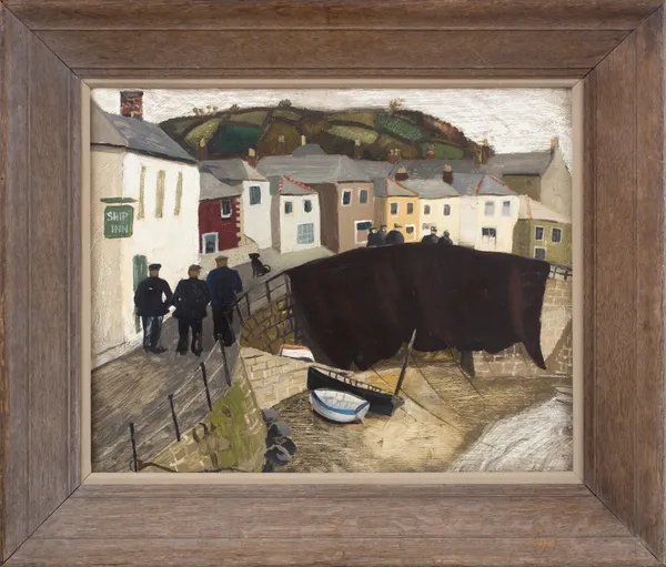 Christopher Wood, Drying Sails, Mousehole, Cornwall, 1930