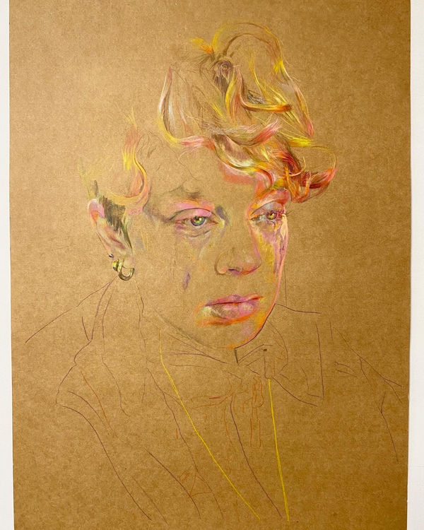 Lucy Ambler Doors of Grief , 2023 Pencil on card 82 x 59 cm 32 1/4 x 23 1/4 in