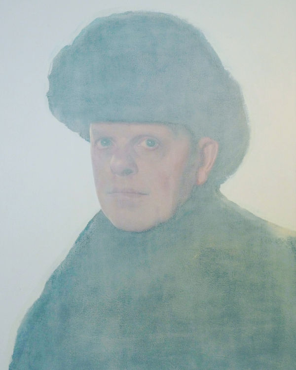 George Melling Portrait of an Unknown Artist, 2022 Oil on canvas 65.5 x 50.5 cm 25 3/4 x 19 7/8 in