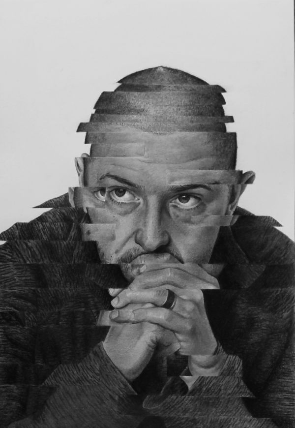 Conor Jones Life's a glitch, 2022 Graphite and Mars Lumograph black pencils 42 x 29.7 cm 16 1/2 x 11 3/4 in