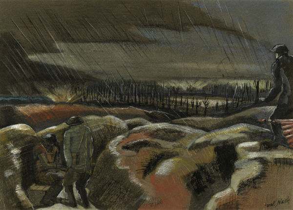 Paul Nash, Shellburst, Zillebeke, 1917