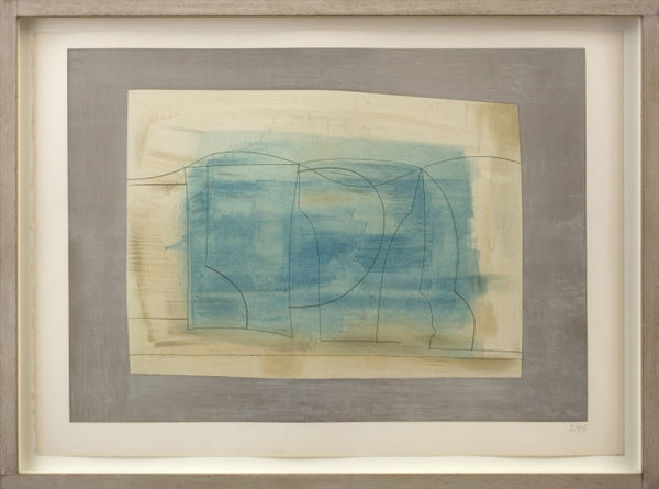 Ben Nicholson, Still life (blue), 1962