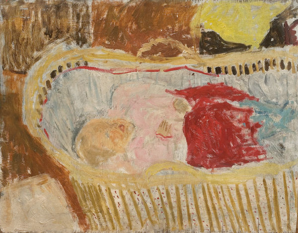 Jean Cooke, Baby in Cradle, 1960, c.