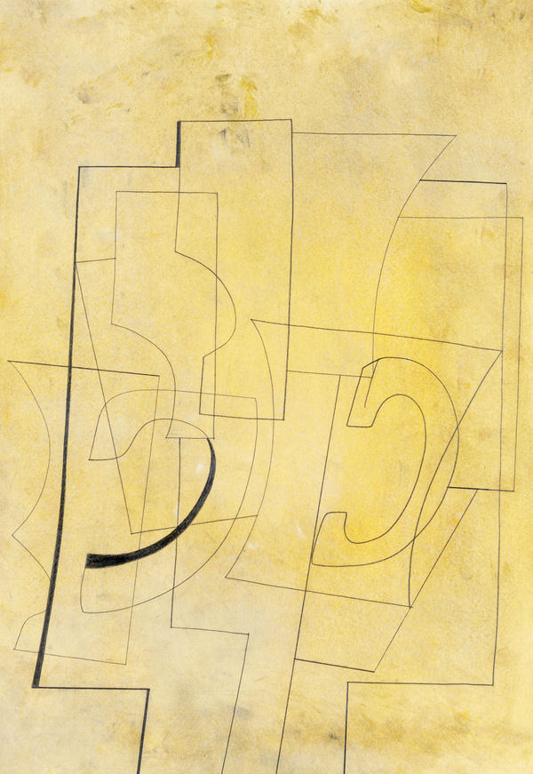 Ben Nicholson, Nov 23-51 (Still Life on a Yellow Ground), 1951