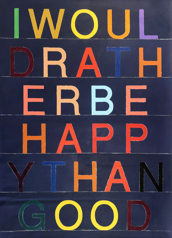 Ces McCully, I Would Rather Be Happy Than Good, 2020