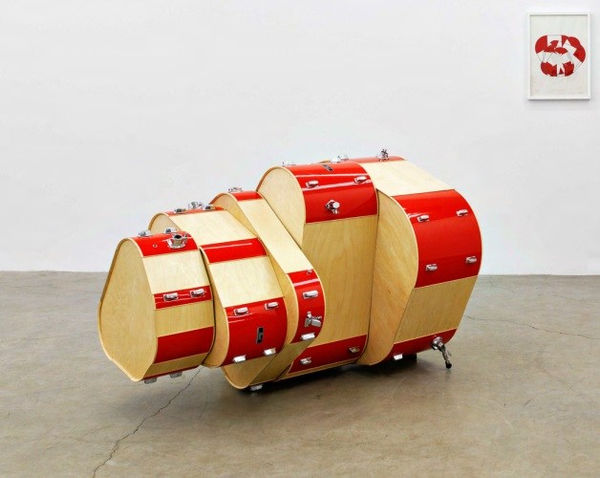 RICHARD WILSON, RED SHELLS , 2019