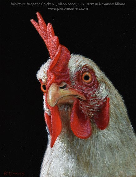 Alexandra Klimas, Miniature painting, Miep the Chicken II