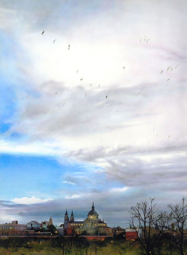 Andres Castellanos Almuneda Cathedral Oil on panel 81 x 60 cm