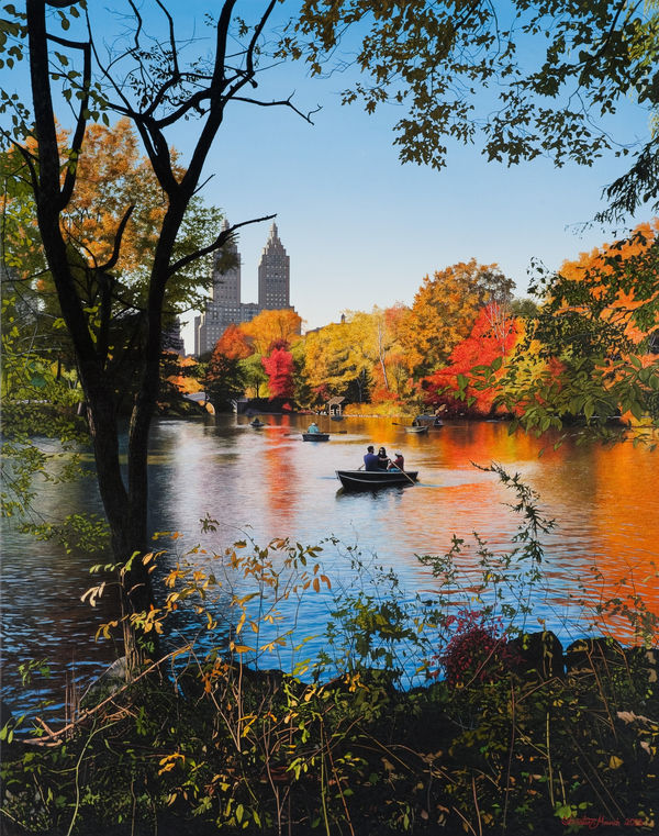 Christian Marsh Inner-city Tranquility Oil on canvas 120 x 95 cm