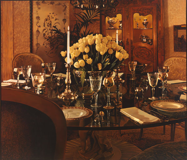 Jack Mendenhall, Yellow Tulips and Dinner Setting