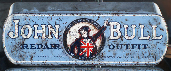 Cesar Santander John Bull Tin Oil and acrylic on canvas 40 x 80" 81 x 196