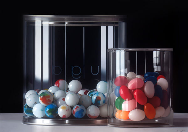 Pedro Campos Jellybeans and Marbles Oil on canvas 114 x 162 cm