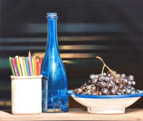 Jacques Bodin Repaire de Bacchus II Oil on canvas 90 x 110 cm