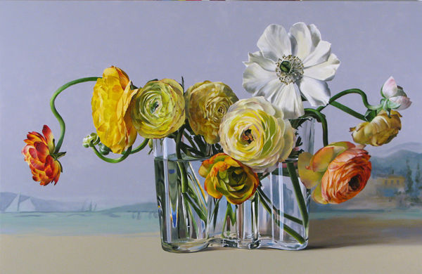 Ben Schonzeit, Yellow Flowers by the Sea