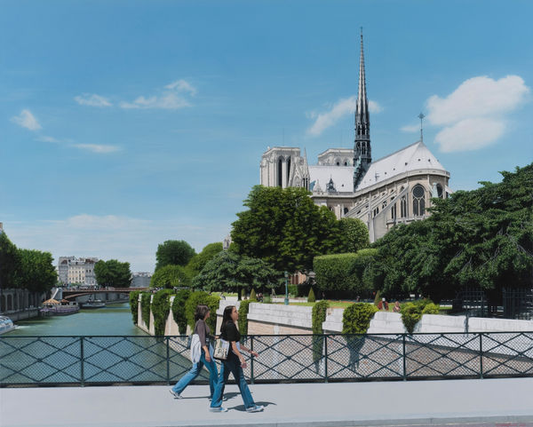 Christian Marsh Notre Dame, Paris Oil on canvas 47 x 79 150 x200 cm
