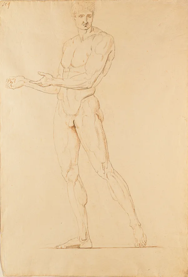 Antonio Canova (Possagno, 1757 – Venice, 1822), Study of a Male Nude, c. 1790