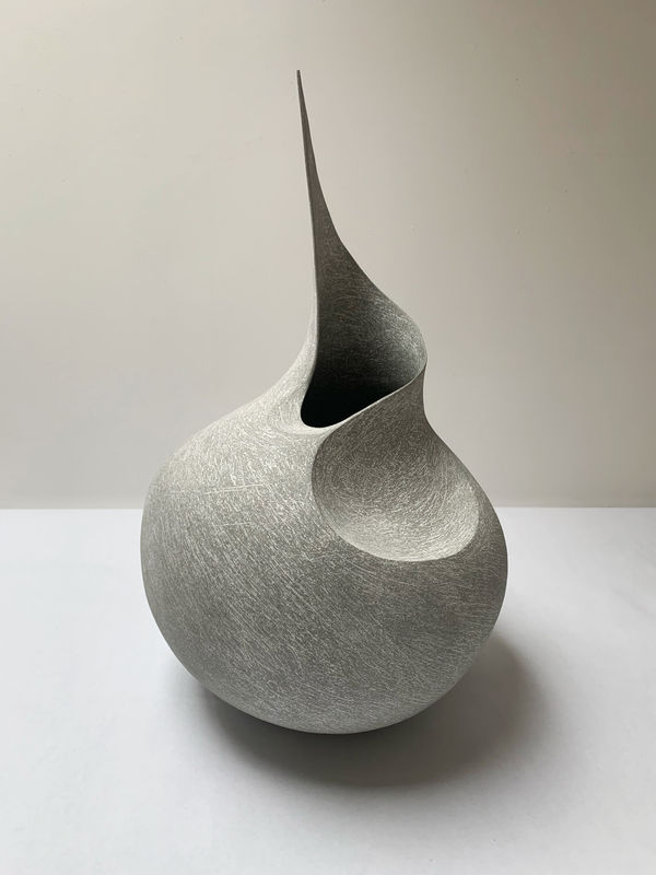 Mitch Pilkington, Medium Grey Point Stoneware Vessel, 2021