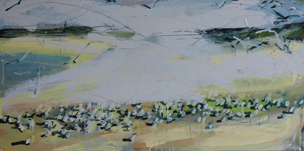 Sandpipers and Herring Gulls 1 (Perranporth)