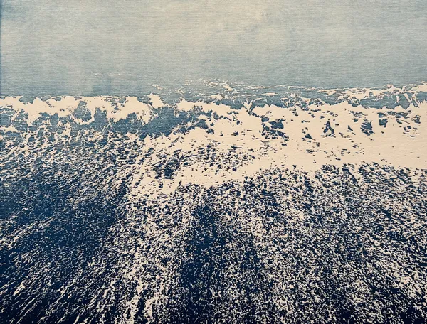 Trevor Price 13.56 01-01-23 Latitude 50º 6' 42"N Longitude 5º 32' 33" W, 2023 Signed, titled and numbered from the edition of 100 in pencil. Woodcut printed on paper. Sheet: 58 x 68 cm. Frame: 63 x 75 cm. Edition of 100 plus 10 artist's proofs (Edition record)