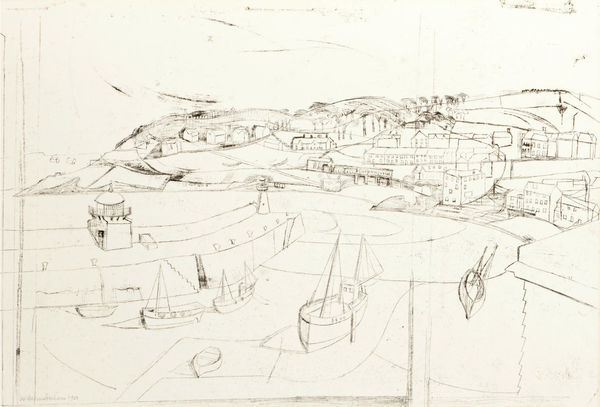 Wilhelmina Barns-Graham CBE, St Ives from The Gap, 1950